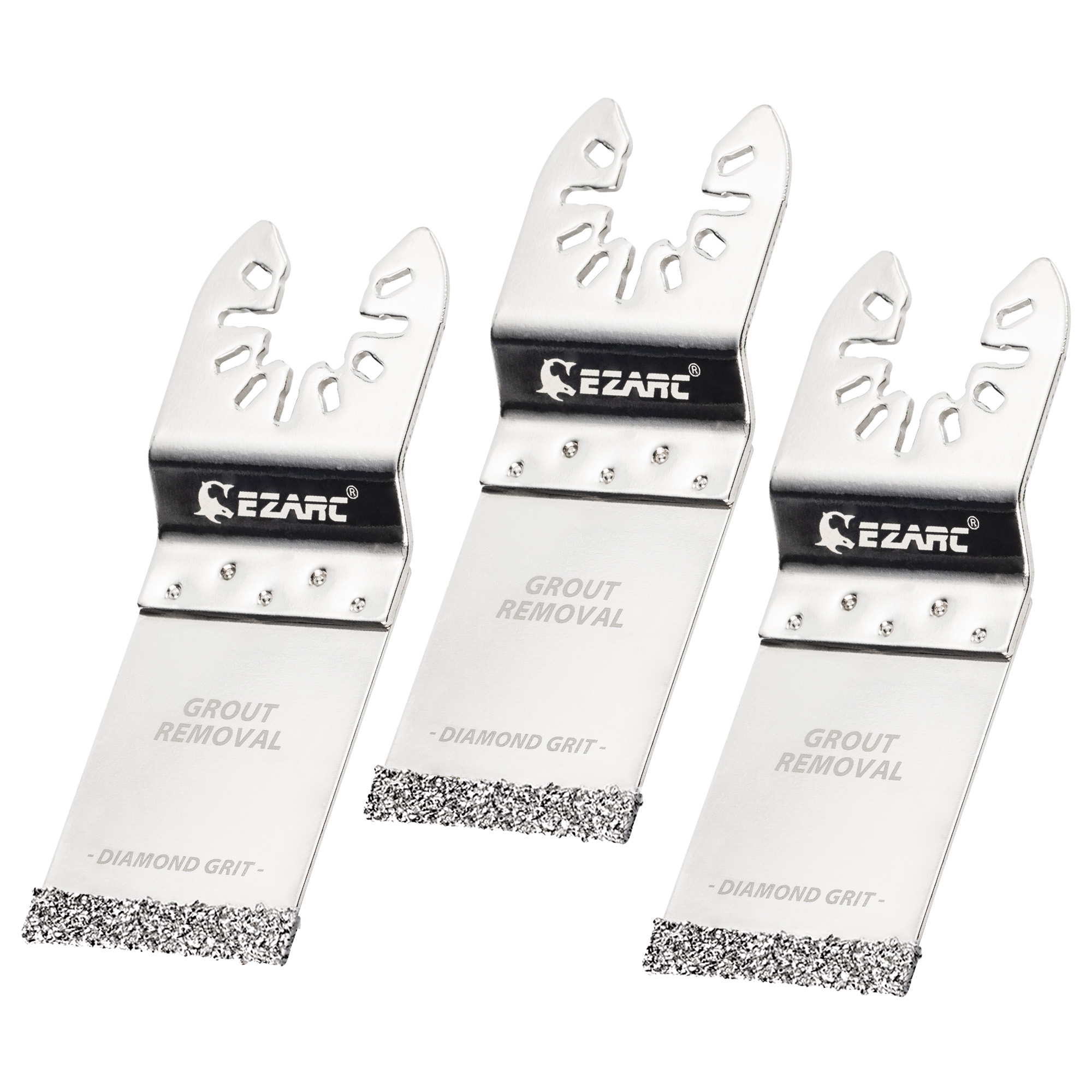 Grout Saw Removal - ใบเลื่อยอเนกประสงค์ EZARC 3 ชิ้น ใบเลื่อยเพชรสำหรับตัดปูนยาแนว ตัดปูน