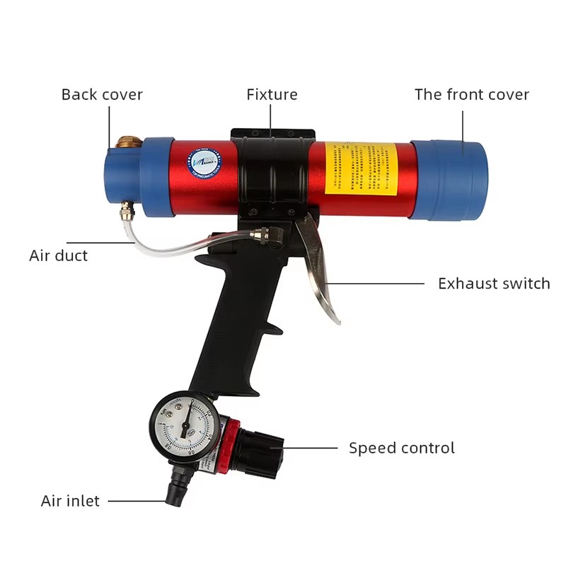 ปืนยิงซิลิโคนแบบใช้ลม 310 มล.  - Caulking Gun Dispensing บทวิจารณ์และราคา