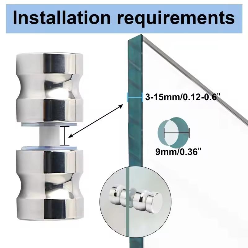 มือจับประตูกระจกห้องอาบน้ำแบบม - Door Knob Replacement บทวิจารณ์และราคา