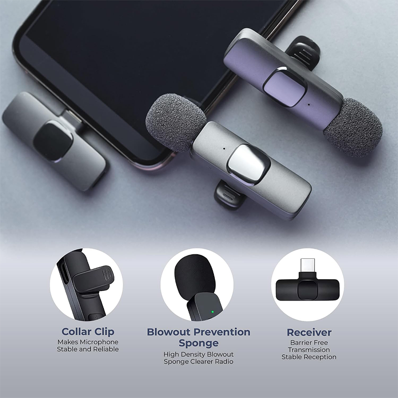 ไมโครโฟนไร้สายแบบหนีบปกเสื้อ ส - Home Improvements บทวิจารณ์และราคา