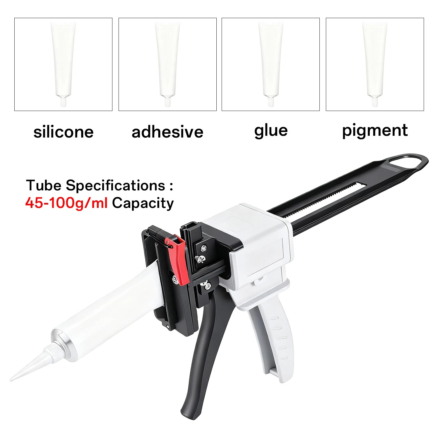 ปืนกาวซิลิโคนแบบแมนนวล 704 ปืน - Caulking Gun Dispensing บทวิจารณ์และราคา