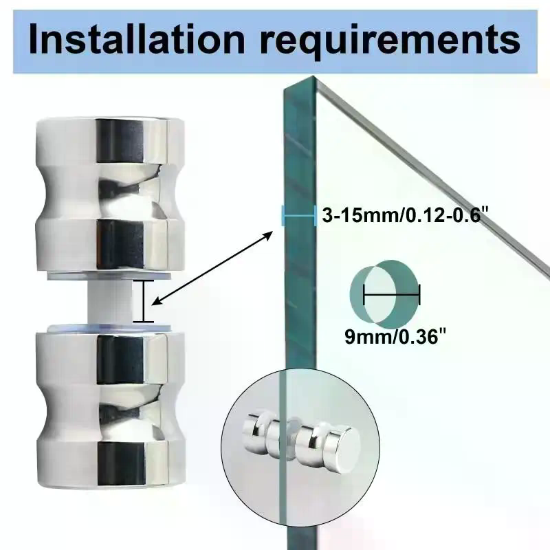 มือจับประตูกระจกห้องอาบน้ำแบบม - Door Knob Replacement บทวิจารณ์และราคา