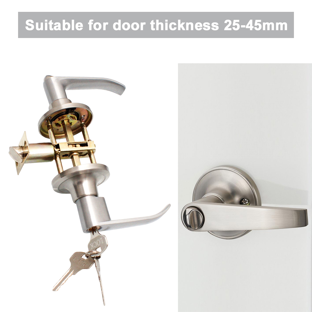 มือจับประตูล็อคได้พร้อมกุญแจ 3 - Door Knob Replacement บทวิจารณ์และราคา