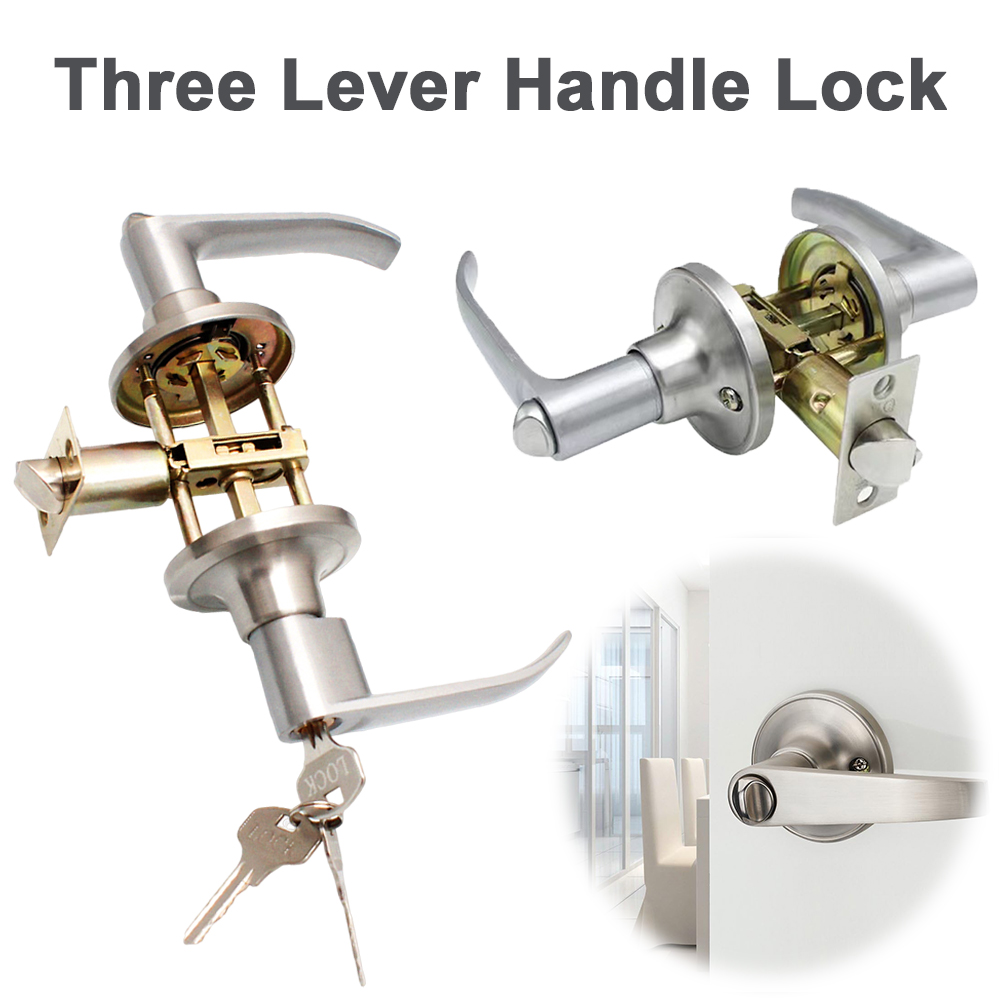 มือจับประตูล็อคได้พร้อมกุญแจ 3 - Door Knob Replacement บทวิจารณ์และราคา