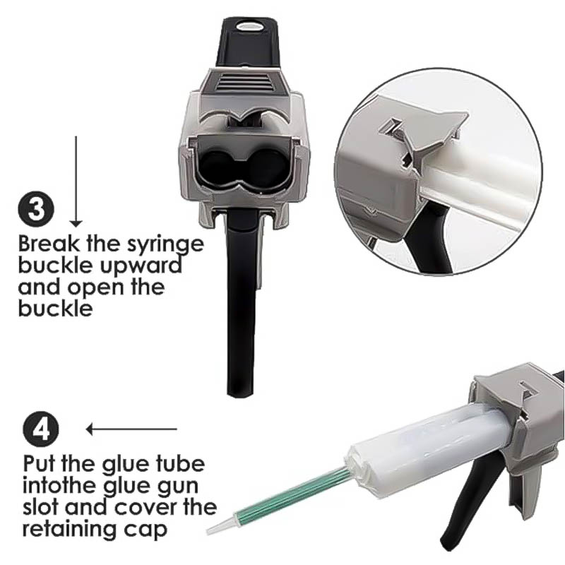 ปืนกาว AB ขนาด 30 มล. 50 มล. อ - Caulking Gun Dispensing บทวิจารณ์และราคา